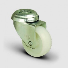 75mm Swivel Bolt Hole Nylon Castor - Max. 55Kg