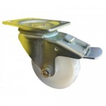 125mm Swivel Top Plate Nylon Castor (Braked) - Max. 300Kg 