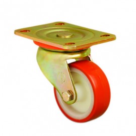 EXTRA HEAVY DUTY - 150mm Swivel Top Plate Polyurethane Tread Castor - Max. 550Kg